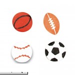 Lot Of 144 Assorted Sports Design Round Mini Erasers 3 4